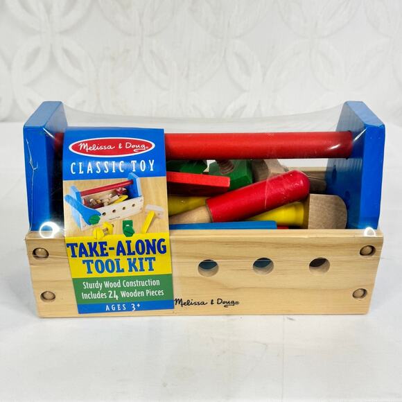 Melissa and Doug Take Along Tool Kit 24 Pieces Classic Toy (NEW & SEALED) - Picture 6 of 9